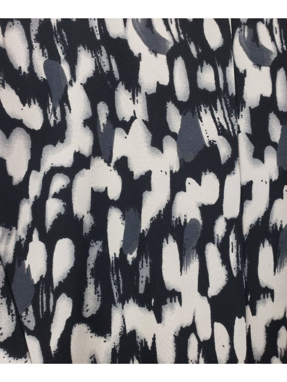 Blazer Black White Abstract Print 22W Fashion Bug Career Wear Pockets Collar - Picture 14 of 16